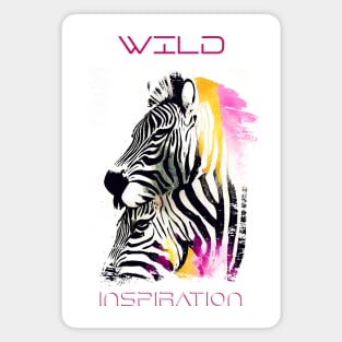 Zebra Wild Nature Animal Colors Art Painting Magnet